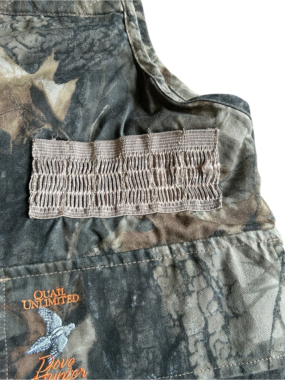 Quail Unlimited Dove Hunter Camo Hunting Utility Vest Vintage - Picture 7 of 14